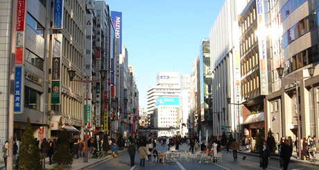 Ginzas main shopping street